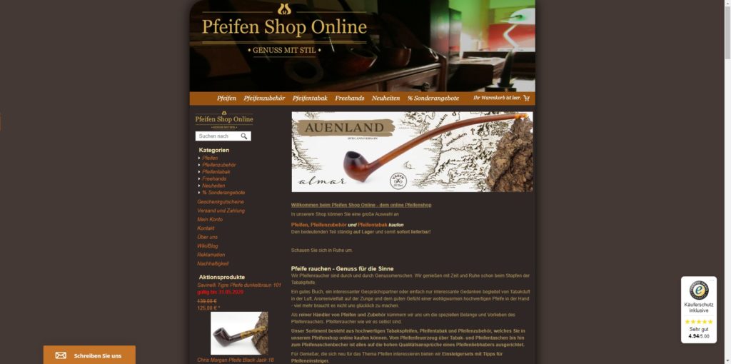 Pfeifen Shop Online